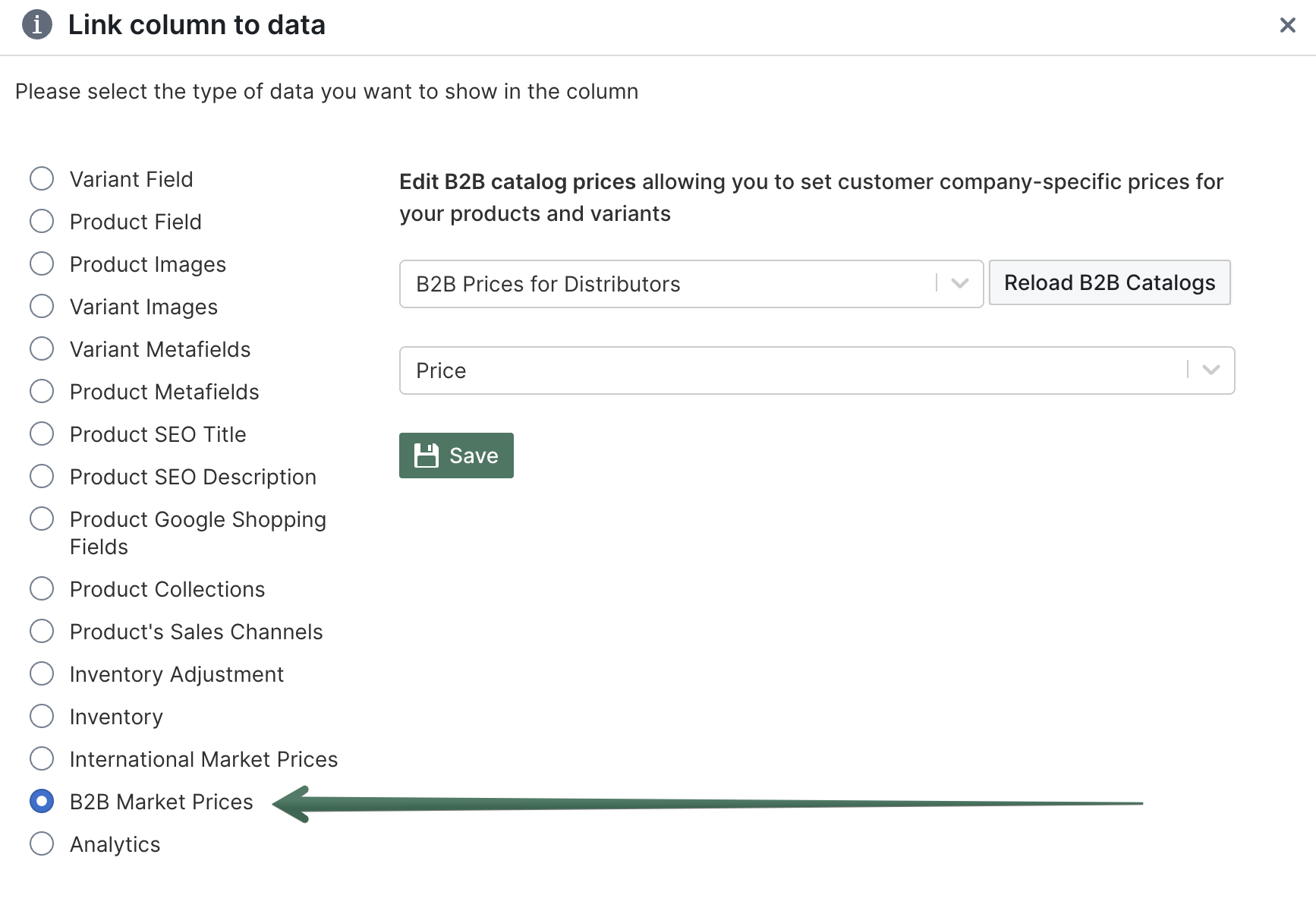 Bulk edit B2B Shopify prices