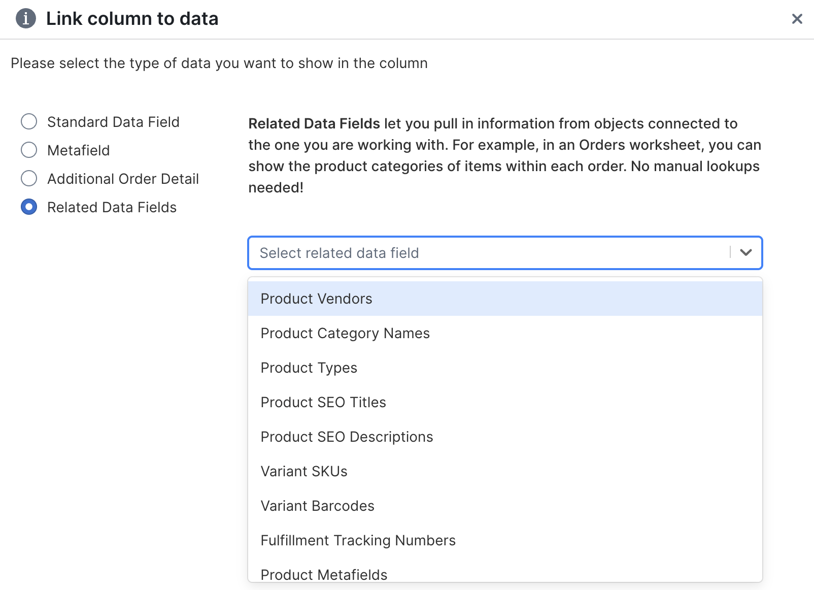 Introducing Action Columns, Related Data Fields, and Other Powerful Updates