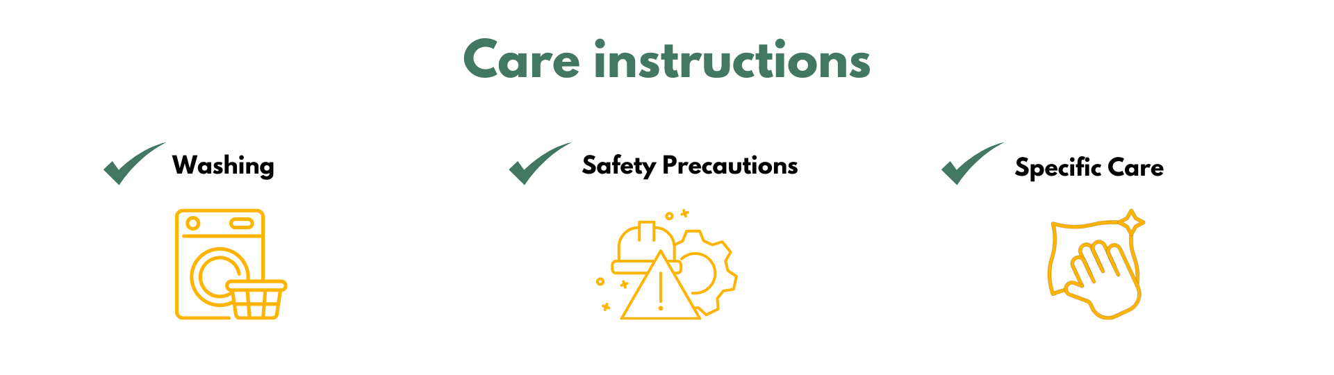 metafields for care instructions