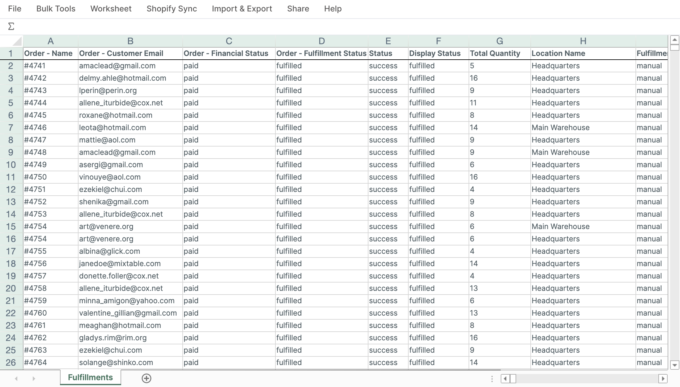 Fulfillment, Return, Discount, and Market Worksheets, plus a Refreshed Interface