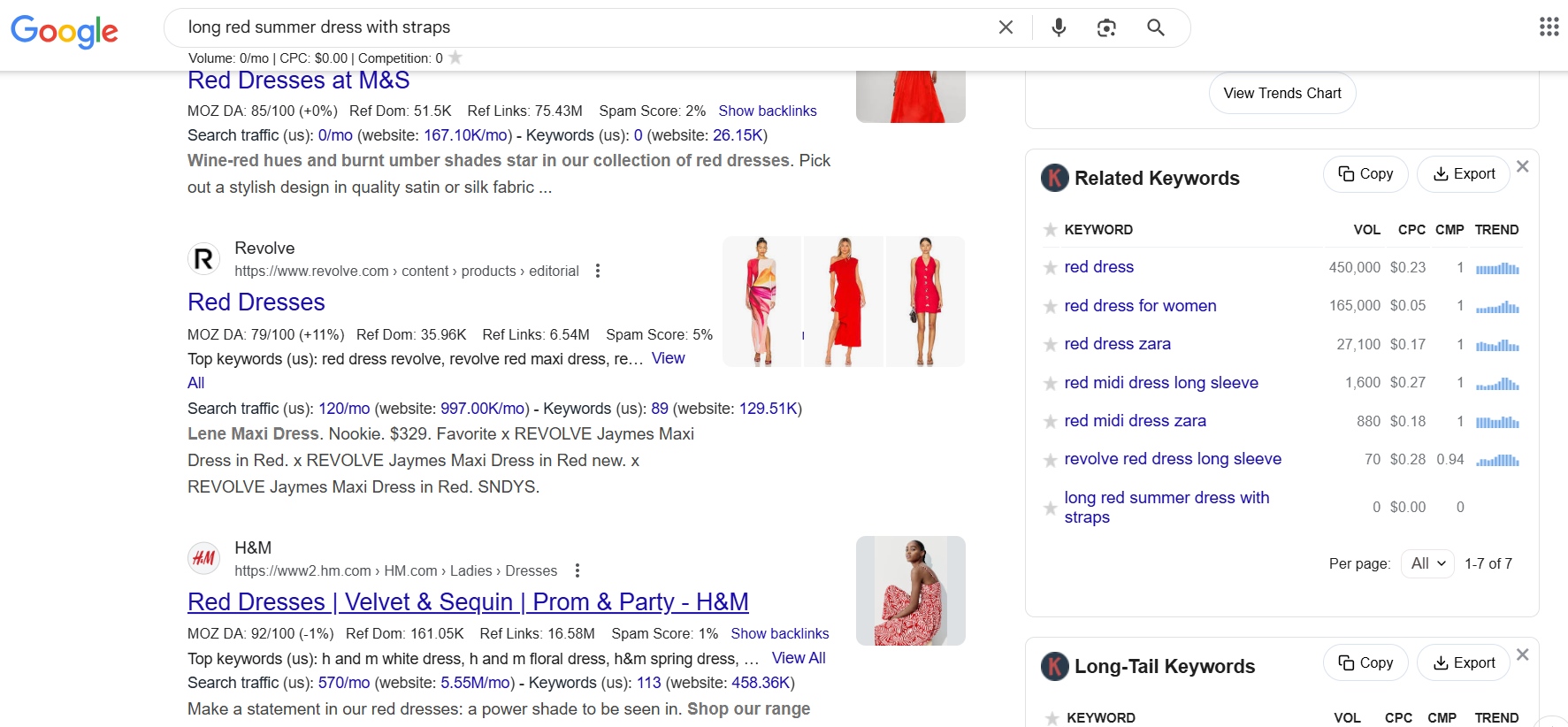 google search red dress