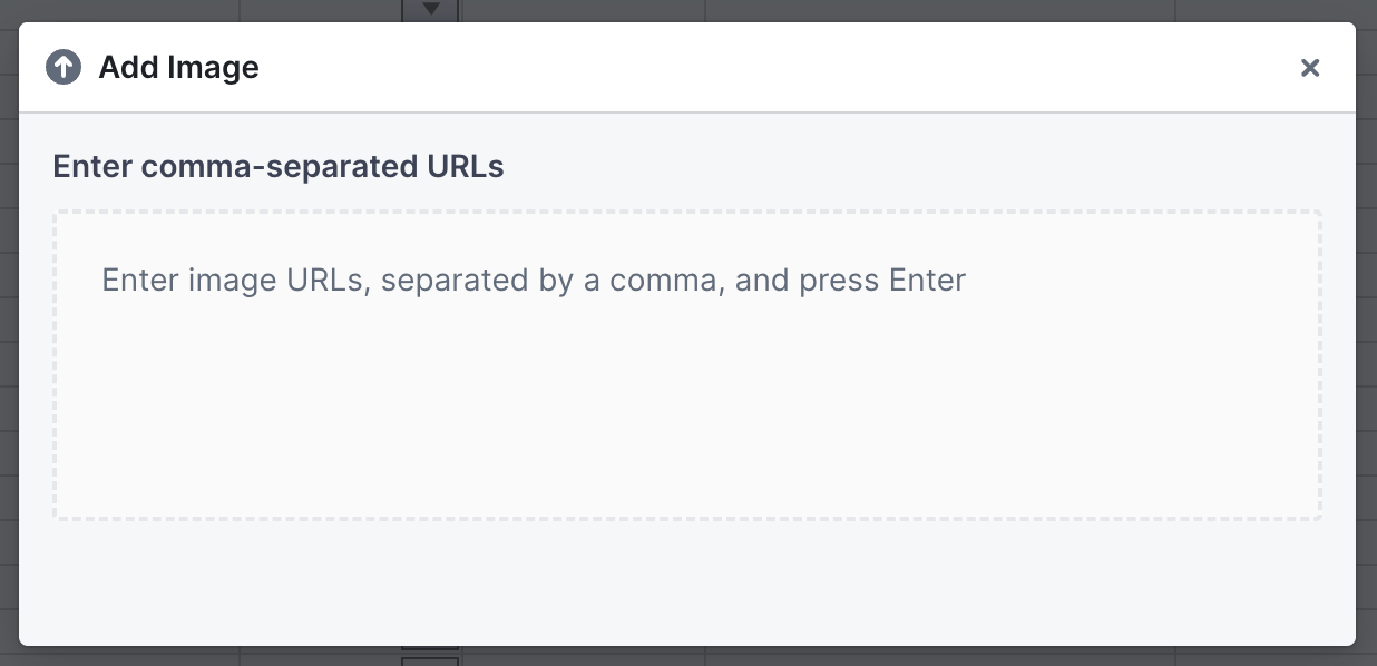add product images with a spreadsheet
