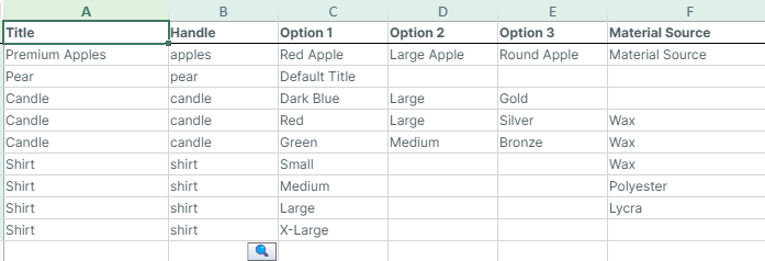 Product Metafields by variant