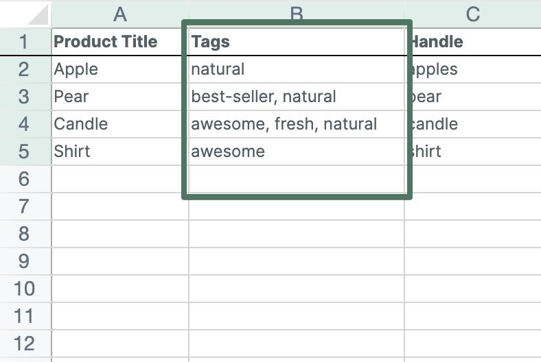 Manage Shopify tags in bulk with Mixtable