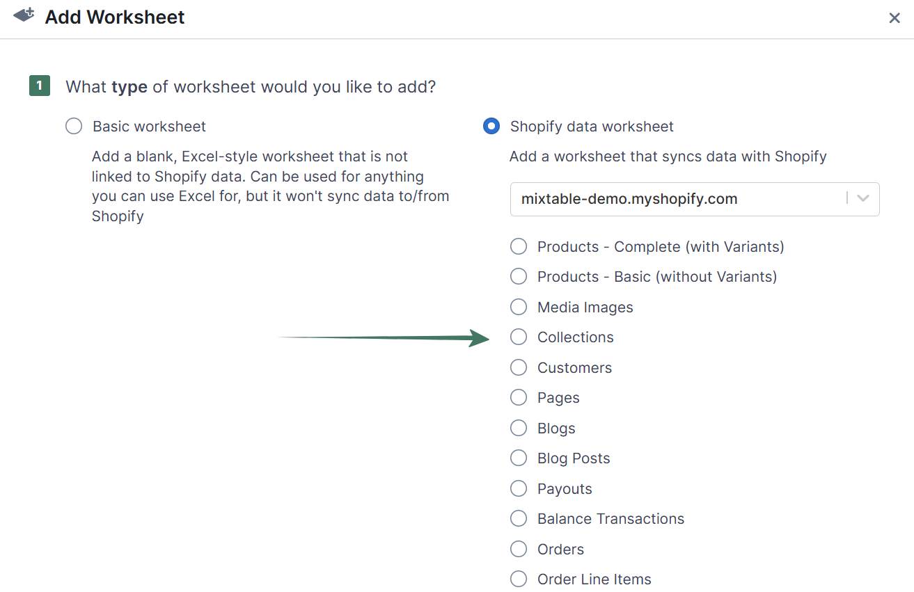 Shopify collections analytics