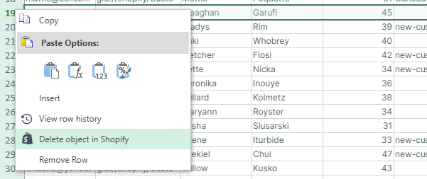 delete customers in bulk
